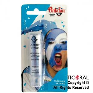 MAQUILLAJE ARTISTICO LABIAL DUO BLANCO Y CELESTE 4GR